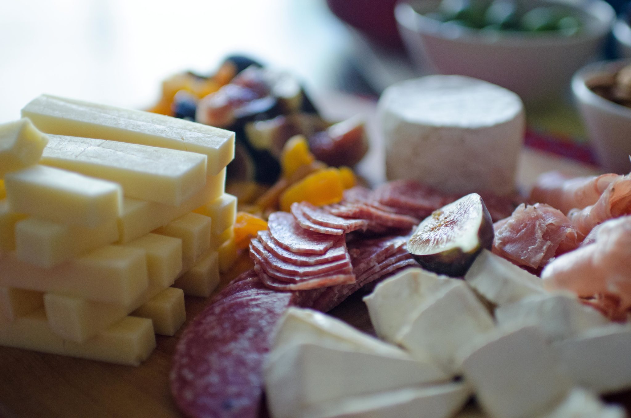 A cheese and meat selection from Peloton Culinary & Catering