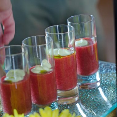 Peloton Culinary & Catering Strawberry Gazpacho