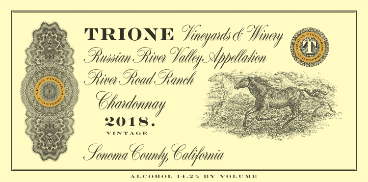 2018 Chardonnay Wine Label 