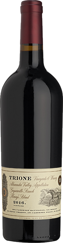 Bottle of 2016 Trione Henry's Blend
