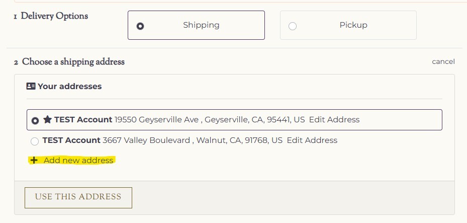 UPS Access Point Local Pick UP