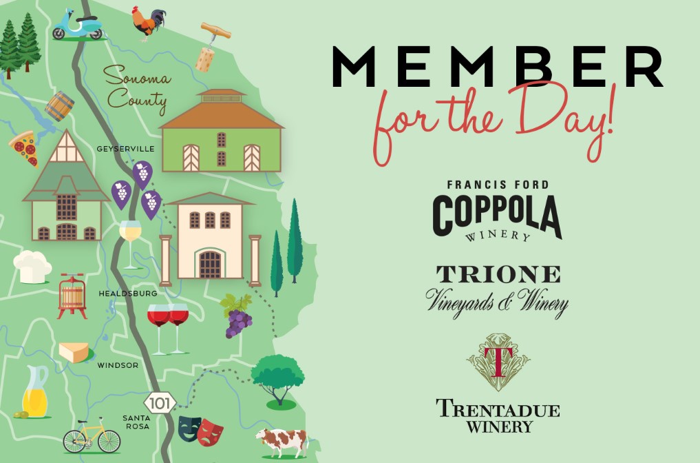 Trentadue, Francis Ford Coppola & Trione Winery member exclusive event