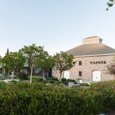 Old Stone Building constructed in 1908, stands as a sentinel at Trione Winery's Alexander Valley winery